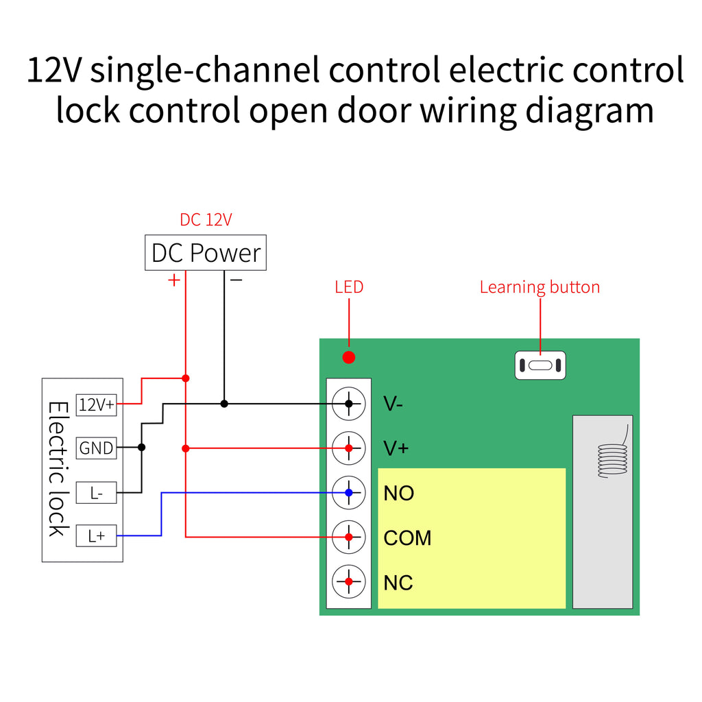 FUNSHION DC 12V 1 CH Wireless Remote Control Relay Switch Module Learning Code DC 12V RF Superheterodyne Receiver 1CH Controller