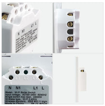 Load image into Gallery viewer, WiFi Smart Boiler Switch Water Heater Smart Life Tuya APP Remote Control Amazon Alexa Echo Google Home Voice Control Glass Panel