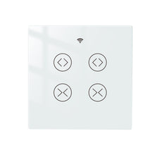 Load image into Gallery viewer, MFUNSHION WiFi RF Tuya 2 Gang Double Curtain Blind Switch for Roller Shutter Electric Motor With Google Home Alexa Smart Life