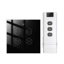 Load image into Gallery viewer, MFUNSHION WiFi RF Tuya 2 Gang Double Curtain Blind Switch for Roller Shutter Electric Motor With Google Home Alexa Smart Life