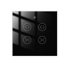 Load image into Gallery viewer, MFUNSHION WiFi RF Tuya 2 Gang Double Curtain Blind Switch for Roller Shutter Electric Motor With Google Home Alexa Smart Life