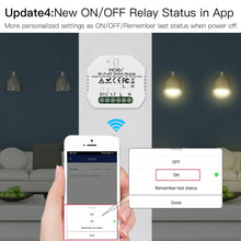 Load image into Gallery viewer, Mini DIY WiFi RF433 Smart Relay Switch Module Smart Life/Tuya App Control, Work with Alexa Google Home 1 Gang 1/2 Way