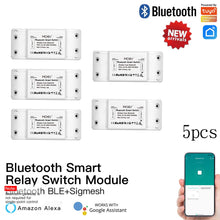 Load image into Gallery viewer, MoesHouse Bluetooth Smart Switch Relay Module Single Point Control Sigmesh Wireless Remote Control with Alexa Google Home tuya