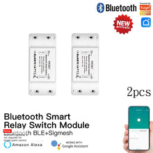 Load image into Gallery viewer, MoesHouse Bluetooth Smart Switch Relay Module Single Point Control Sigmesh Wireless Remote Control with Alexa Google Home tuya