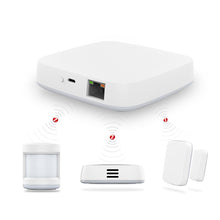 Load image into Gallery viewer, Tuya Smart Zigbee Gateway Hub Home Automation Scene Security Alarm Kit PIR Door&amp;Window Temperature&amp;Humidity Sensor Smart Life