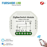 Tuya ZigBee 3.0 Smart Light Switch Module Smart Life/Tuya Wireless Remote Control, Work with Alexa Google Home for Voice Control