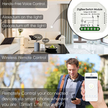 Load image into Gallery viewer, Tuya ZigBee 3.0 Smart Light Switch Module Smart Life/Tuya Wireless Remote Control, Work with Alexa Google Home for Voice Control