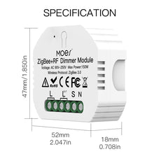 Load image into Gallery viewer, Tuya ZigBee 3.0 Smart Light Switch Relay Module 1/2/3 Gang Smart Life/Tuya App Control, Works with Alexa Google Home Yandex