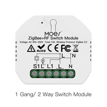 Load image into Gallery viewer, Tuya ZigBee 3.0 Smart Light Switch Relay Module 1/2/3 Gang Smart Life/Tuya App Control, Works with Alexa Google Home Yandex
