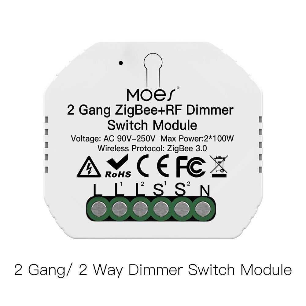 Tuya ZigBee 3.0 Smart Light Switch Relay Module 1/2/3 Gang Smart Life/Tuya App Control, Works with Alexa Google Home Yandex