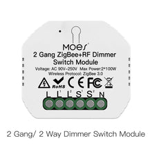 Load image into Gallery viewer, Tuya ZigBee 3.0 Smart Light Switch Relay Module 1/2/3 Gang Smart Life/Tuya App Control, Works with Alexa Google Home Yandex