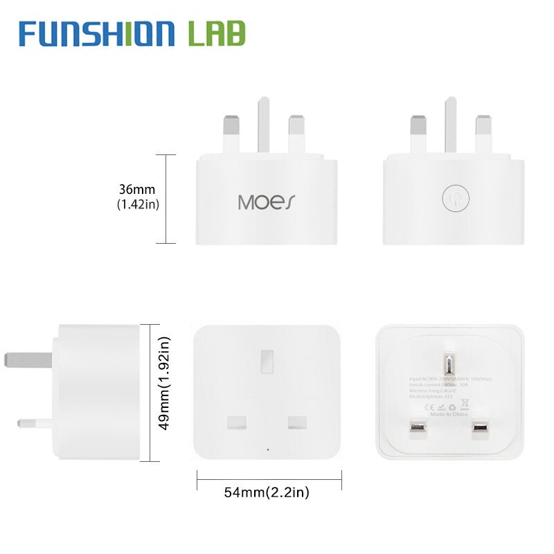 UK US EU WiFi Smart Socket Power Plug Outlet Remote Control Works with Amazon Alexa Google Home No Hub Required