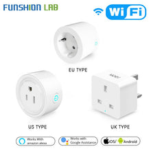 Load image into Gallery viewer, UK US EU WiFi Smart Socket Power Plug Outlet Remote Control Works with Amazon Alexa Google Home No Hub Required