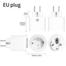 Load image into Gallery viewer, UK US EU WiFi Smart Socket Power Plug Outlet Remote Control Works with Amazon Alexa Google Home No Hub Required