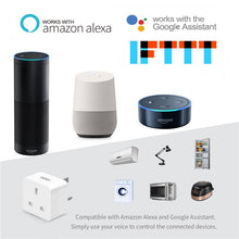 Load image into Gallery viewer, UK US EU WiFi Smart Socket Power Plug Outlet Remote Control Works with Amazon Alexa Google Home No Hub Required