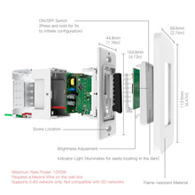 Load image into Gallery viewer, US WiFi Smart Light Dimmer Switch Smart Life/Tuya APP Compatible with Alexa Google Home for Voice Control,No Hub Required