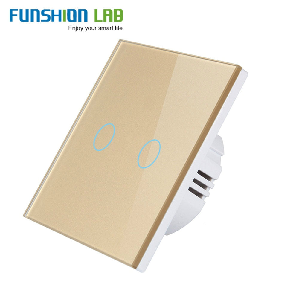 White WiFi Smart Wall Switch Neutral Wire Needed Wireless Smart Life Tuya Remote Control Single Fire Work With Alexa RF433