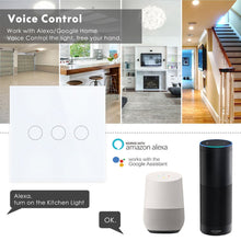 Load image into Gallery viewer, White WiFi Smart Wall Switch Neutral Wire Needed Wireless Smart Life Tuya Remote Control Single Fire Work With Alexa RF433