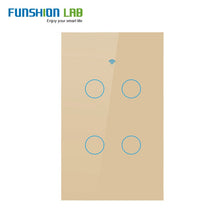 Load image into Gallery viewer, White WiFi Smart Wall Switch Neutral Wire Needed Wireless Smart Life Tuya Remote Control Single Fire Work With Alexa RF433