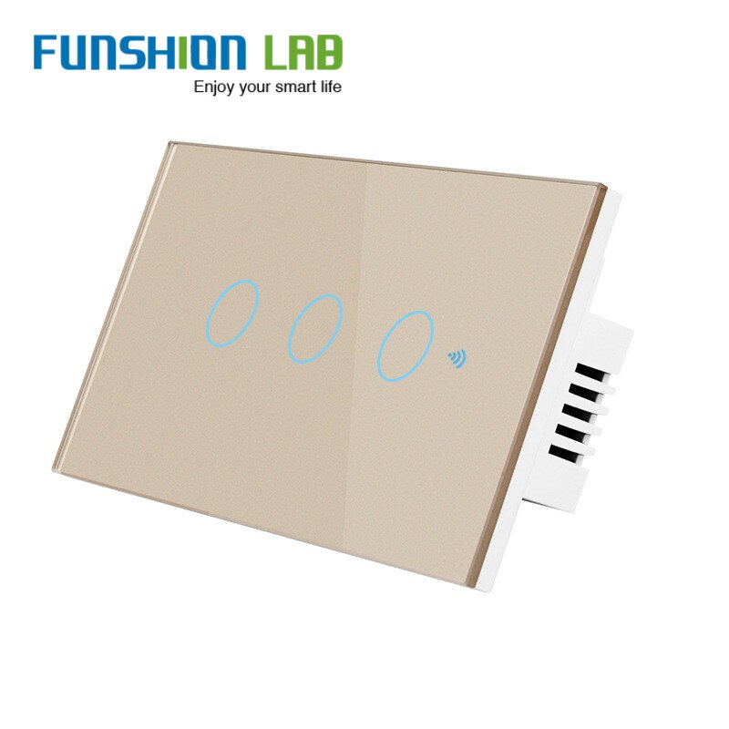 White WiFi Smart Wall Switch Neutral Wire Needed Wireless Smart Life Tuya Remote Control Single Fire Work With Alexa RF433