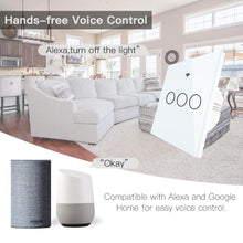 Load image into Gallery viewer, White WiFi Smart Wall Switch No Neutral Wire Needed Wireless Smart Life Tuya Remote Control Single Fire Work With Alexa RF433