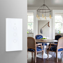 Load image into Gallery viewer, White WiFi Smart Wall Switch No Neutral Wire Needed Wireless Smart Life Tuya Remote Control Single Fire Work With Alexa RF433