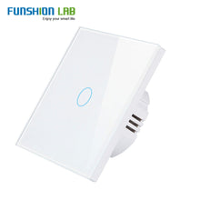 Load image into Gallery viewer, White WiFi Smart Wall Switch No Neutral Wire Needed Wireless Smart Life Tuya Remote Control Single Fire Work With Alexa RF433