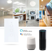 Load image into Gallery viewer, White WiFi Smart Wall Switch No Neutral Wire Needed Wireless Smart Life Tuya Remote Control Single Fire Work With Alexa RF433