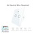 White WiFi Smart Wall Switch No Neutral Wire Needed Wireless Smart Life Tuya Remote Control Single Fire Work With Alexa RF433