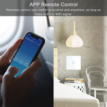 Load image into Gallery viewer, White WiFi Smart Wall Switch No Neutral Wire Needed Wireless Smart Life Tuya Remote Control Single Fire Work With Alexa RF433