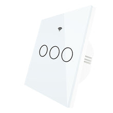 Load image into Gallery viewer, White WiFi Smart Wall Touch Light Switch Smart Life Tuya APP Wireless Remote Control Work with Alexa Echo Google Home