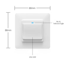 Load image into Gallery viewer, WiFi DE Smart Push Button Switch 1/2/3Gang Removable&amp;Detachable Smart Life Tuya App Remote Control Work with Alexa Google Home