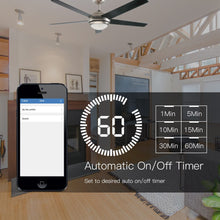 Load image into Gallery viewer, WiFi Smart Ceiling Fan Light Wall Switch,Smart Life/Tuya APP Remote Various Speed Control, Compatible with Alexa and Google Home