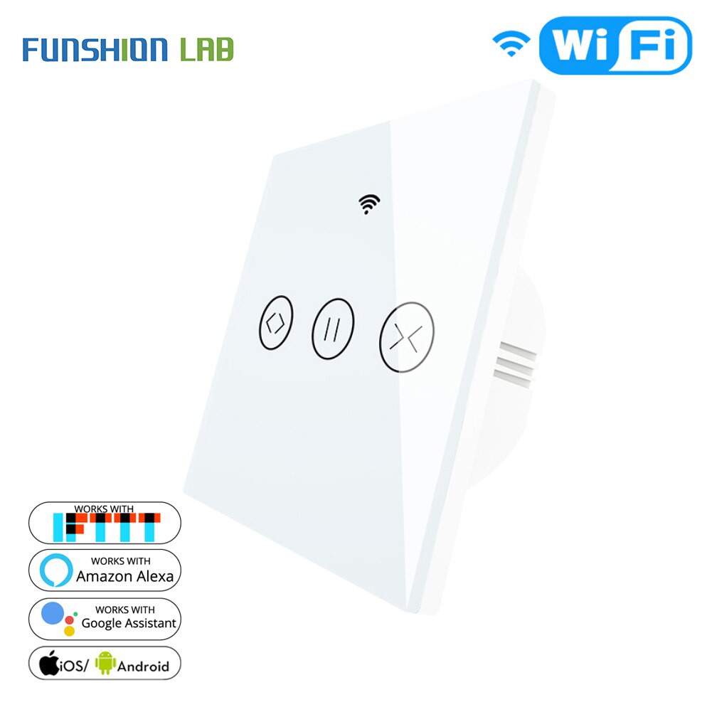 WiFi Smart Curtain Blind Switch for Electric Motorized Tuya Curtain Roller Shutter Works with Alexa Echo Google Home Smart Home