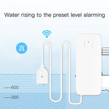 Load image into Gallery viewer, WiFi Smart Flood Sensor Water Leakage Detector Flood Overflow Alert Security Alarm System Tuya/Smart Life App Remote Control