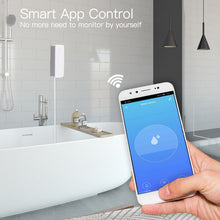 Load image into Gallery viewer, WiFi Smart Flood Sensor Water Leakage Detector Flood Overflow Alert Security Alarm System Tuya/Smart Life App Remote Control