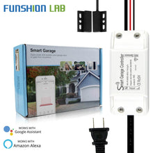 Load image into Gallery viewer, WiFi Smart Garage Door Controller Smart Life APP Remote Open Close Monitor Compatible With Alexa Echo Google Home No Hub Require