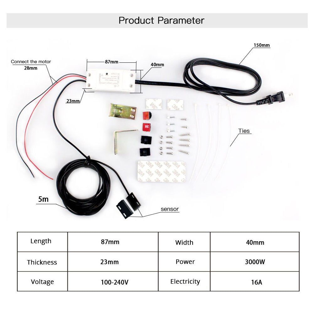 WiFi Smart Garage Door Controller Smart Life APP Remote Open Close Monitor Compatible With Alexa Echo Google Home No Hub Require