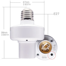 Load image into Gallery viewer, WiFi Smart Light Bulb Adapter Lamp Holder Base AC Smart Life/Tuya Wireless Voice Control with Alexa Google Home E27 E26 85-265V