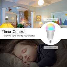 Load image into Gallery viewer, WiFi Smart Light Bulb Intelligent Colorful LED Lamp 7W RGBW APP Remote Control Works with Alexa Google for Smart Home E14