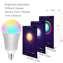 Load image into Gallery viewer, WiFi Smart Light Bulb Intelligent Colorful LED Lamp 7W RGBW APP Remote Control Works with Alexa Google for Smart Home E14