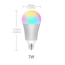 Load image into Gallery viewer, WiFi Smart Light Bulb Intelligent Colorful LED Lamp 7W RGBW APP Remote Control Works with Alexa Google for Smart Home E14