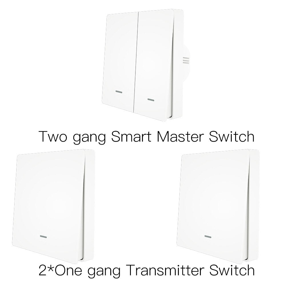 WiFi Smart Wall Light Switch RF433 Push Button Transmitter Kit Smart life Tuya Remote Control Works with Alexa Google Home