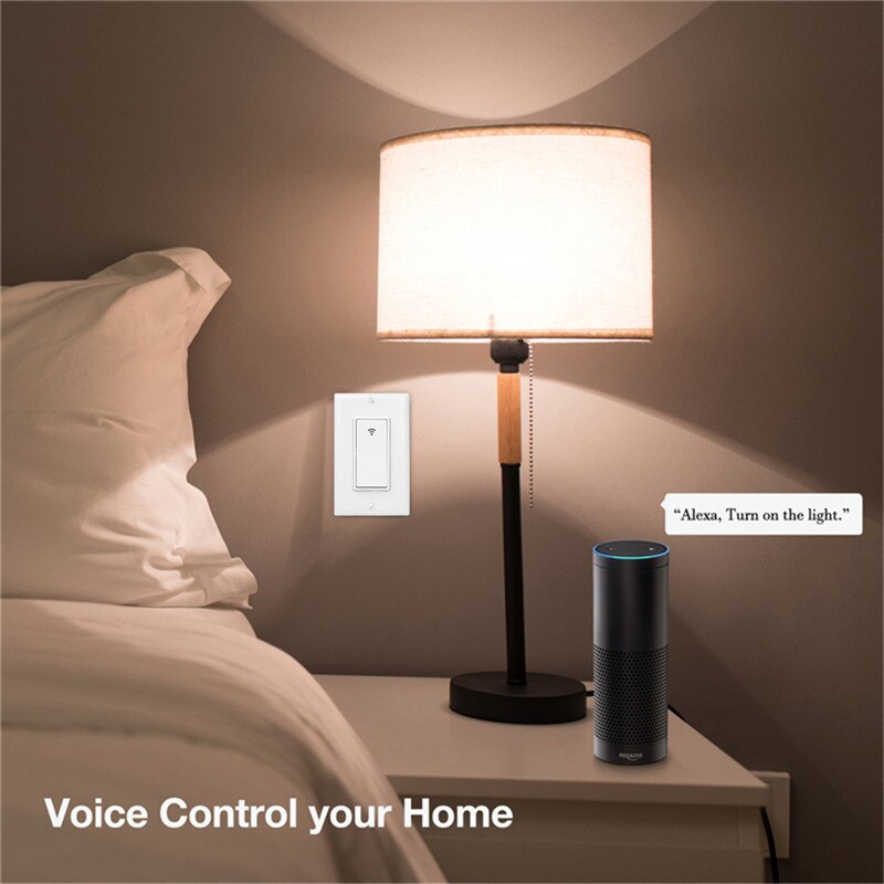 WiFi Wall Light Switch Smart Life/Tuya APP Remote Control Works with Amazon Alexa Echo Google Home IFTTT