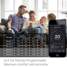 Load image into Gallery viewer, Wifi Smart Thermostat Water Floor Heating Metal Brushed Panel Smart Life/Tuya APP Remote Control Works with Alexa Google Home