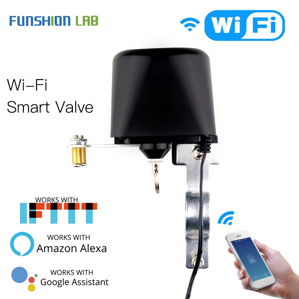 Wifi Smart Valve Home Automation System Valve Control for Gas Or Water Voice Control Work With Alexa Echo Google Home