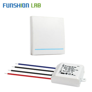 433Mhz RF Wireless Remote Control Switch AC 110V 220V Corridor Room Home Wall Panel Switch Lamp Light LED Bulb Wireless Switches