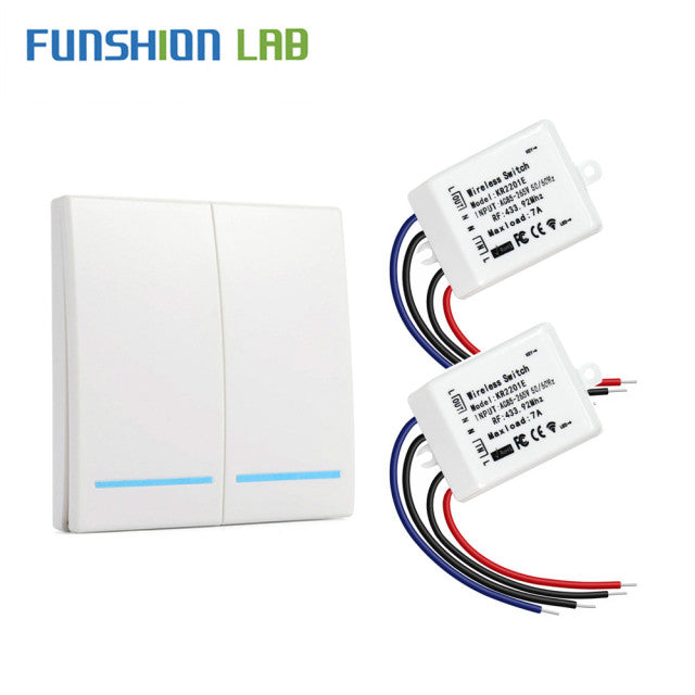 433Mhz RF Wireless Remote Control Switch AC 110V 220V Corridor Room Home Wall Panel Switch Lamp Light LED Bulb Wireless Switches