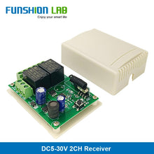 Load image into Gallery viewer, FUNSHION LAB 433MHz Universal Wireless Remote Control 86 Wall Panel RF Transmitter Receiver 1 2 3 Button For Home Light Switch