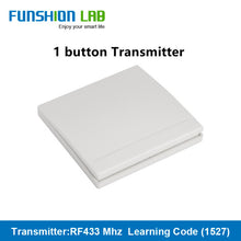 Load image into Gallery viewer, FUNSHION LAB 433MHz Universal Wireless Remote Control 86 Wall Panel RF Transmitter Receiver 1 2 3 Button For Home Light Switch